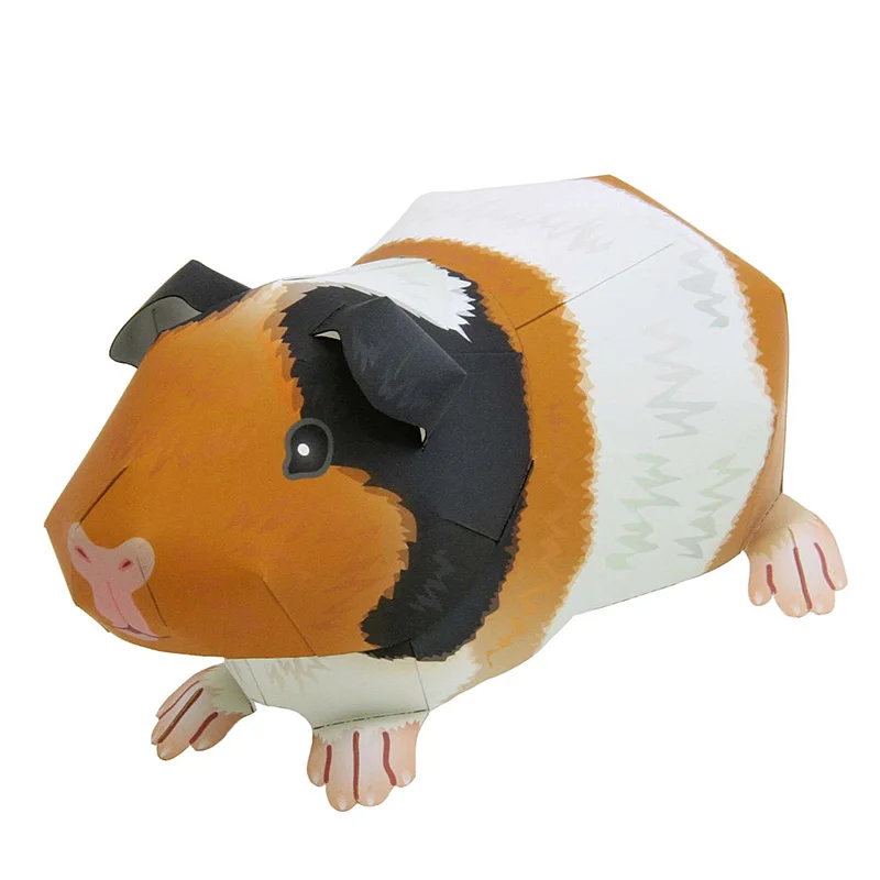 Guinea Pig Hamster Origami Art Folding Mini Cute 3D Paper Model Papercraft Animal DIY Kids Adult Handmade Craft Toys QD-015