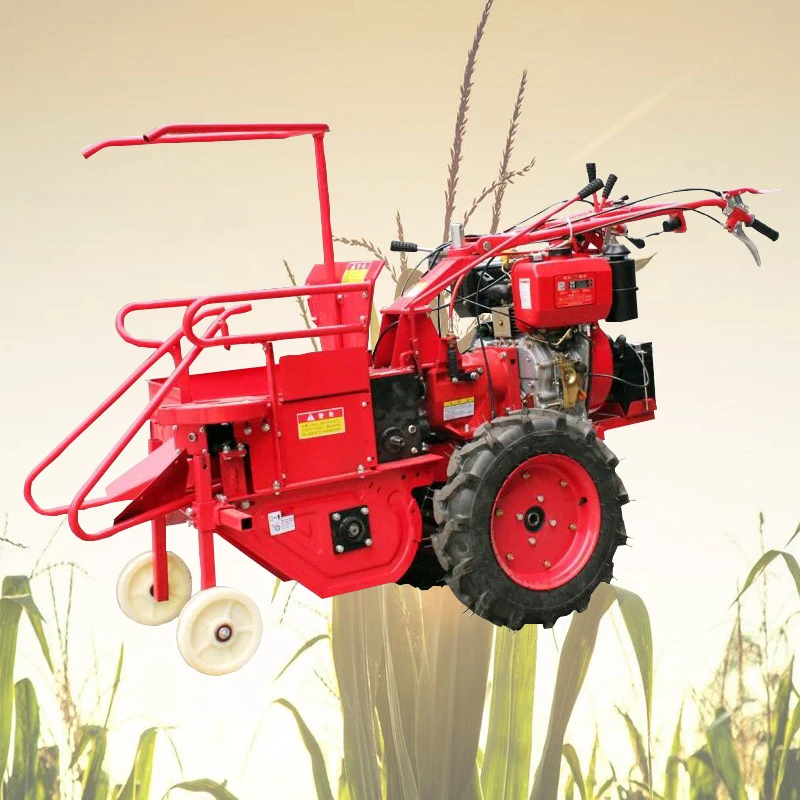 Mini Sweet Corn Cob Combine Harvester Hand Push Corn Picker For Sale