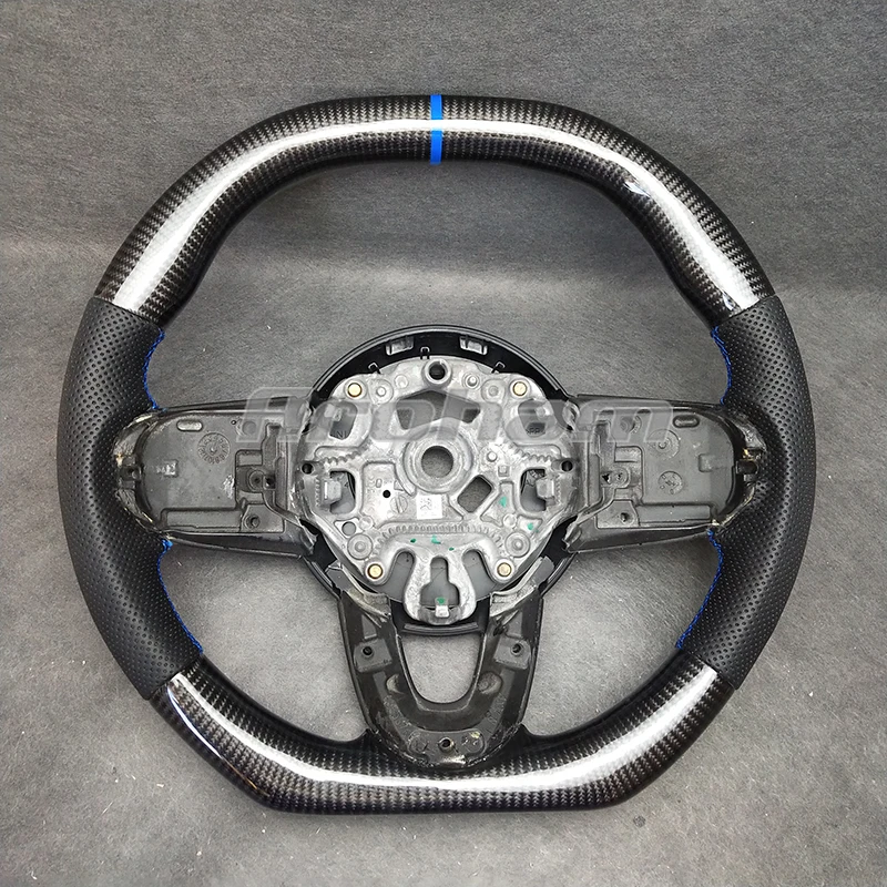 Carbon Fiber Steering Wheel Customized For Mini Cooper R55 R56 R60 R61 F55 F56 F60 Clubman Countryman Accessories