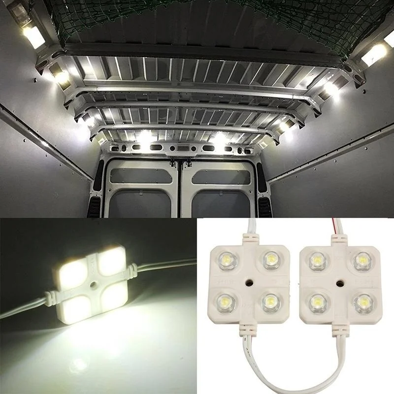 5x4 LED Interior Lights Kit For Trailer Lorries Car Roof Light Kit Van Interior Ceiling Light Glow In The Dark Led Sticker Light