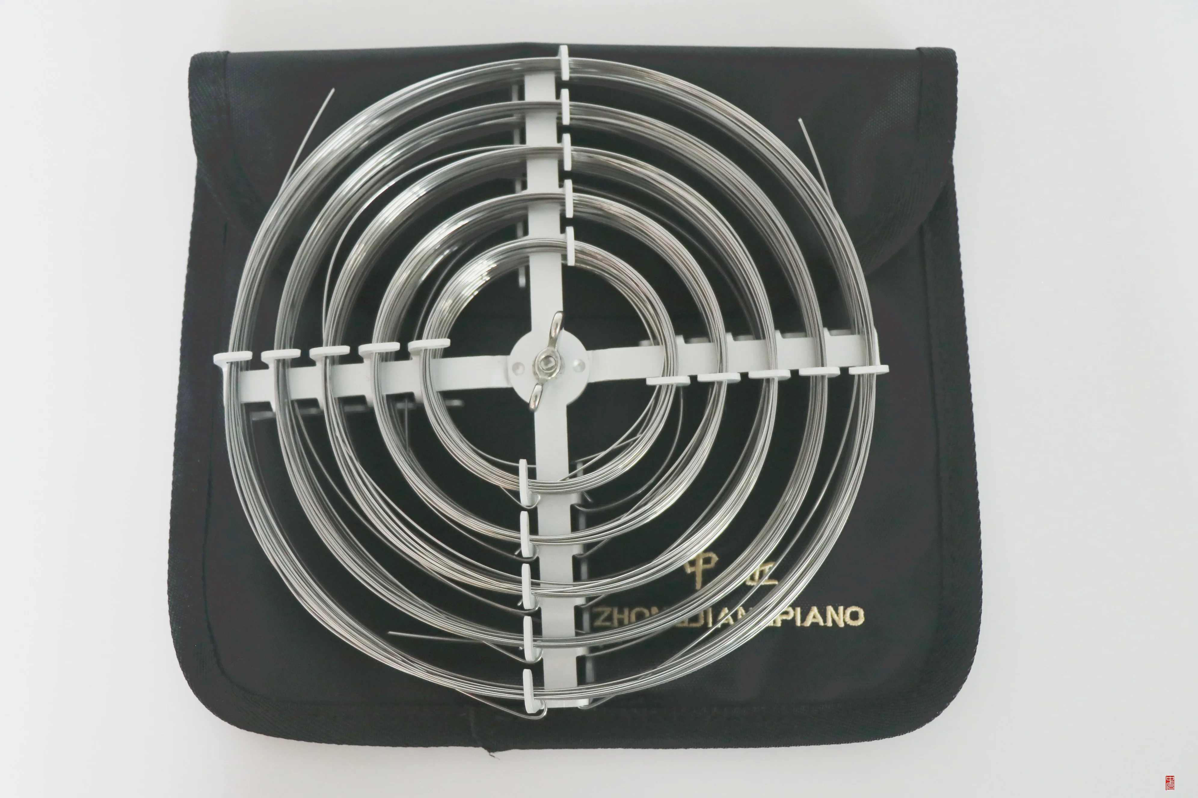 Piano stringer, string storage tool, treble string storage bag, piano repair
