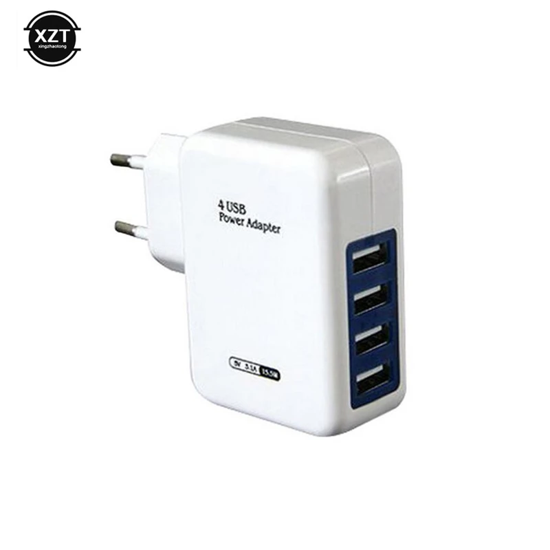 5V 3.1A 4 Ports Multi USB Charger EU Plug Fast Charging Adapter For Huawei Samsung iPhone Wall Phone