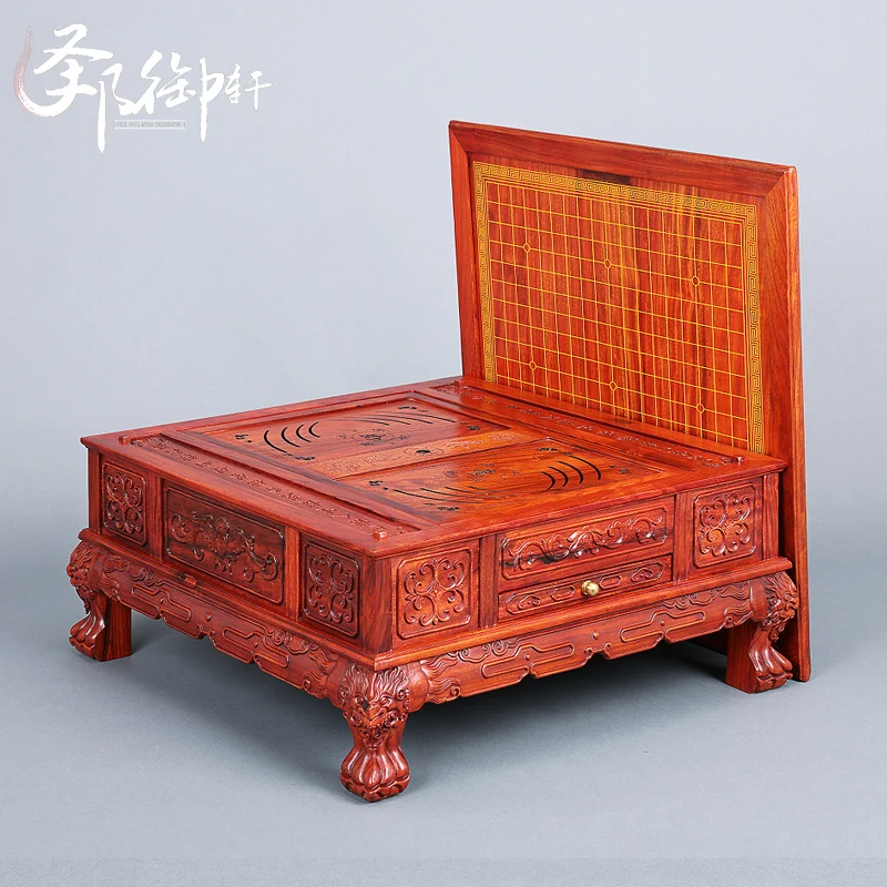 Chinese chess go board high-grade mahogany tea table set