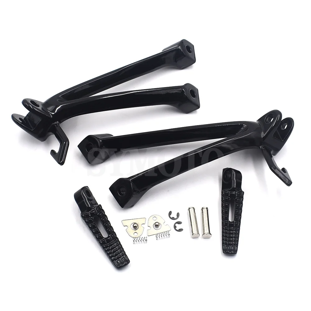 Motorcycle Footrest Set Rear Foot Pegs Bracket Mount For Suzuki GSXR600 GSXR750 2006 2007 GSXR 600 750 K6 K7