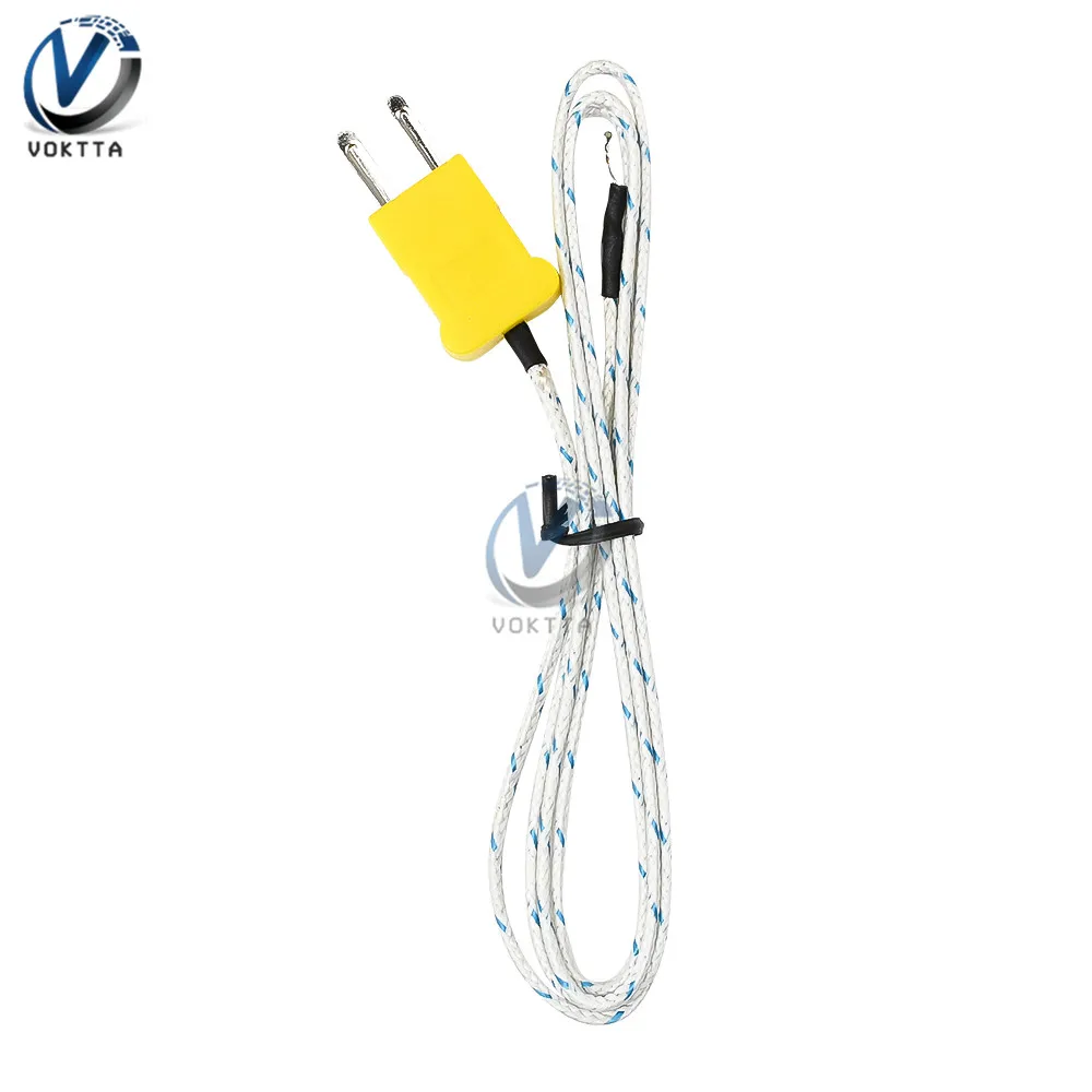 1M K-type Thermocouple Control Thread Probe Temperature Sensor Thermocouple Probe Cable -20-500C For Temperature Controller