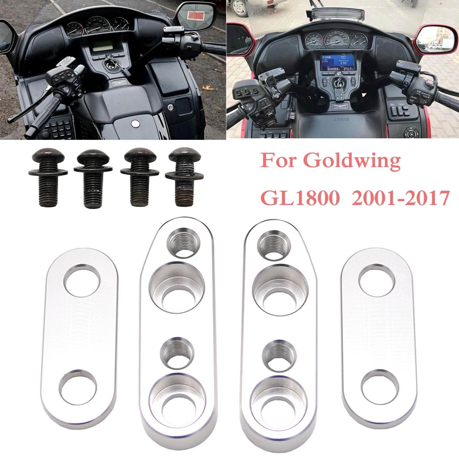 

For Honda Goldwing GL1800 F6B GL 1800 2001-2017 Motocross Accessories Motorcycle Bar Clamps Handlebar Risers Adapter