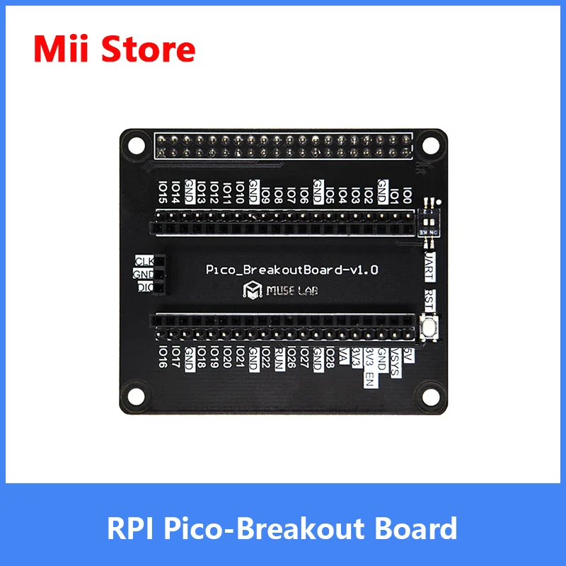 

Raspberry Pi Pico Expansion Board Pico-BreakoutBoard SWD/Serial Port/Reset Button Raspberry Hat Compatible with 3B/3B+/4B