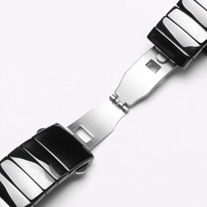CICIDD Ceramic Watchstrap For Rado SINTRA Series Black Special Interface Ceramic Bracelet Men\'s And Women\'s Watch Accessories