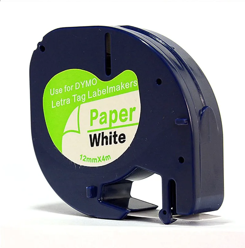 Tape Label Ribbon LetraTag Easy to Stick 12mm Label Paper For DYMO LT-100H Printer