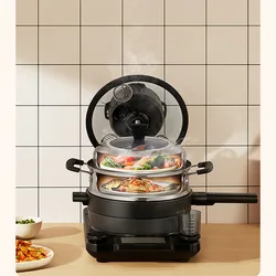 Cooking machine food million 2.0 multifunctional home wok cooking robot black Household automatic  pot