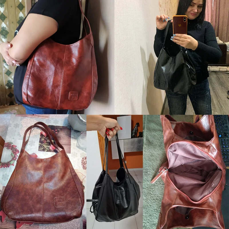 Yogodlns Vintage Frauen Handtasche Designer Luxus Handtaschen Frauen Schulter Tote Weibliche Top-griff Taschen Mode Marke – Detail 8