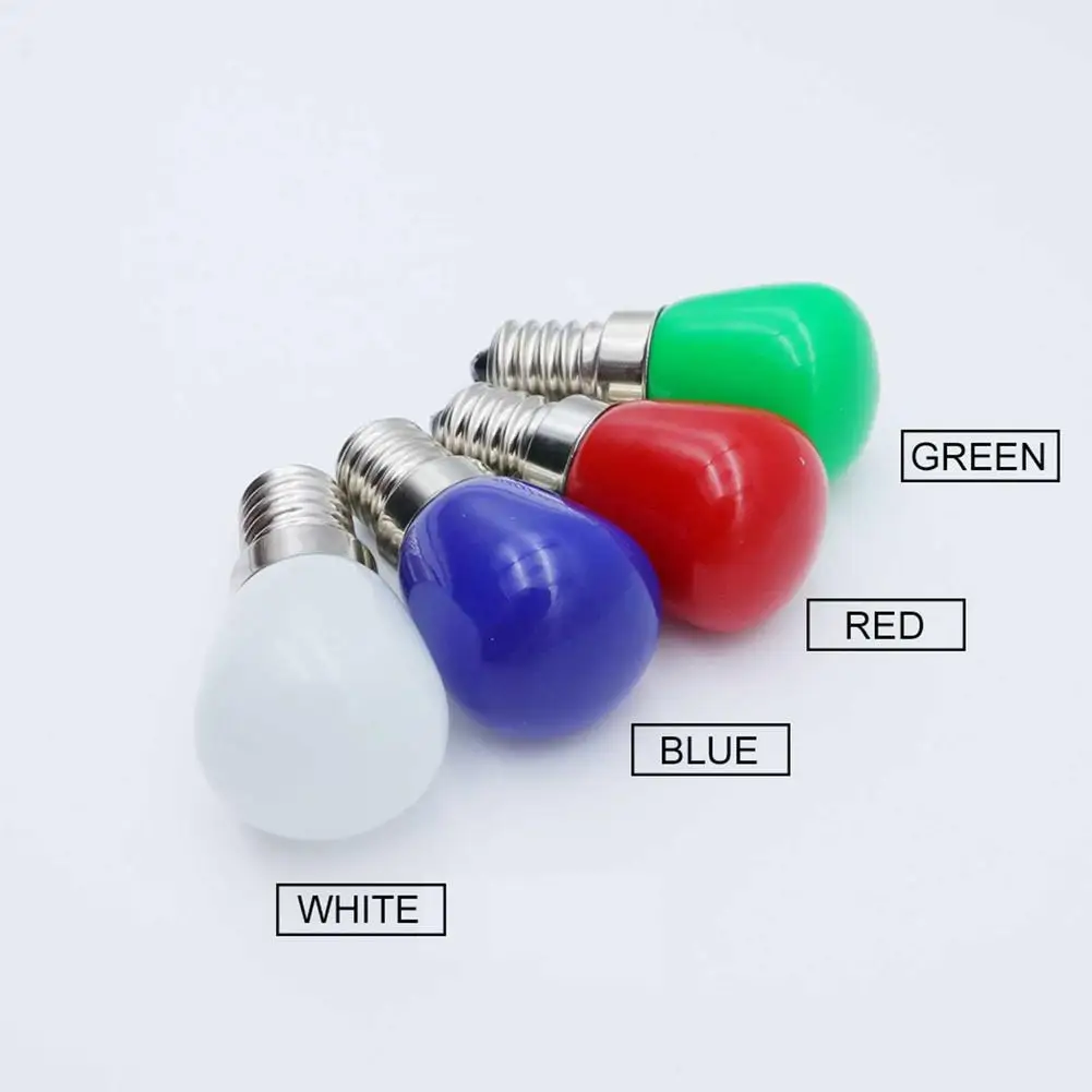 E14 LED ขนาดเล็กหลอดไฟ3W 220V สีสันตกแต่งตู้เย็นโคมไฟหลอดไฟ LED สีตกแต่ง Mini หลอดไฟ