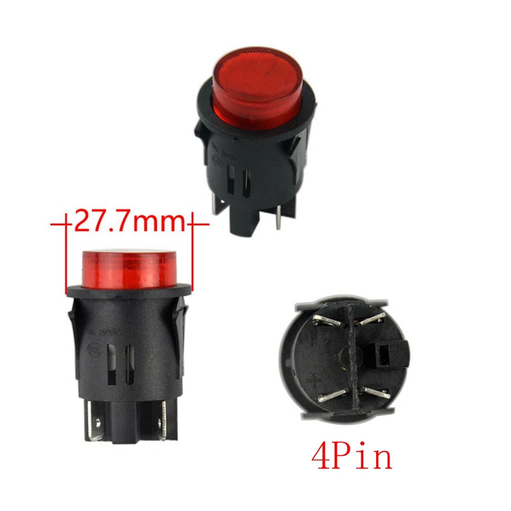 1PC 26mm 28mm Power PushButton Start Schalter Fernbedienung Spielzeug Auto Fahrzeug Motorrad Motorrad Dreirad für Kinder kind AUF OFF