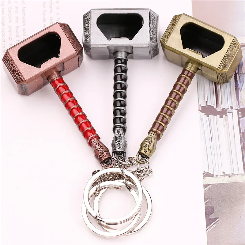 Beer Bottle Openers Multifunction Hammer of Thor Shaped Beer Bottle Opener with Long Handle Bottler Hammer Opener Beer Tools