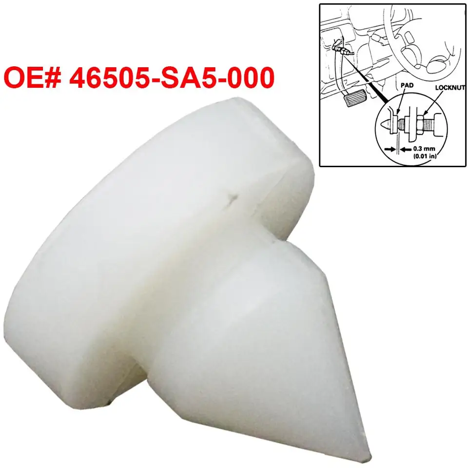 Pastillas de pedal de freno Tapas de goma Aramox 1 par para CR-V 46545-SA5-000 46545SA5000 Negro Pastillas de pedal de freno Tapas de goma Aramox 1 par para CR-V 46545-SA5-000 46545SA5000 Negro