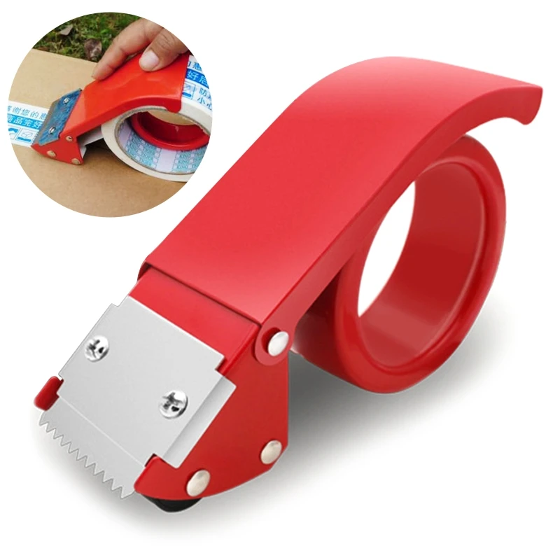 Sealing Packer Tape Dispenser Packaging Parcel 60mm Width Roller Cutter Holder Manual Packing Machine Dropship