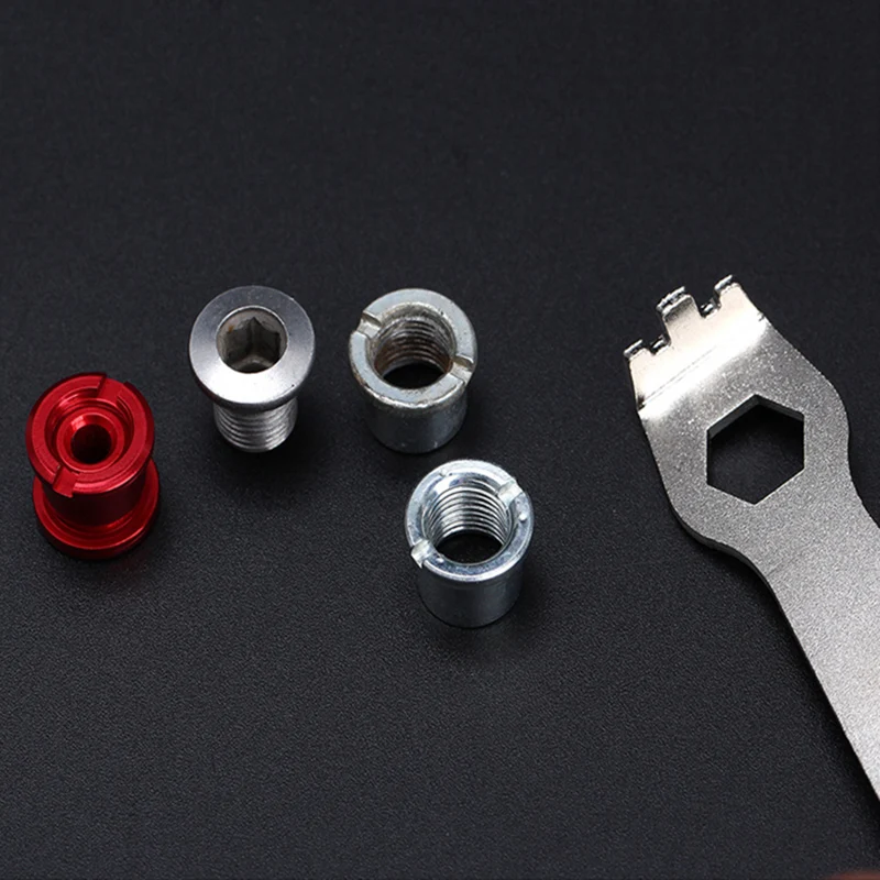 RISK Bicycle Chain Ring Bolts Wrench Chain Wheel Chainring Install Wrench Crankset Bolt Fixed Repair Tool Disassembly Spanner