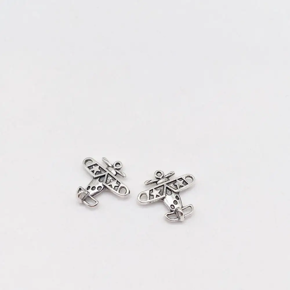 23 pcs Alloy aircraft charms fit DIY handmade Man woman necklace earring bracelet charms for Jewelry Making carft  souvenir