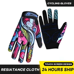 Qepae Unisex uomo donna guanti invernali moto Road Bike Ciclismo bicicletta dito pieno Ciclismo guanti da esterno traspiranti lunghi