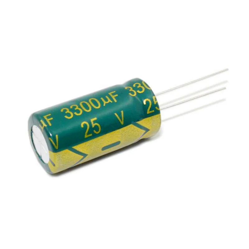 

50PCS 3300UF 25V 25V3300UF Aluminum Electrolytic Capacitor high-frequency 13X25MM