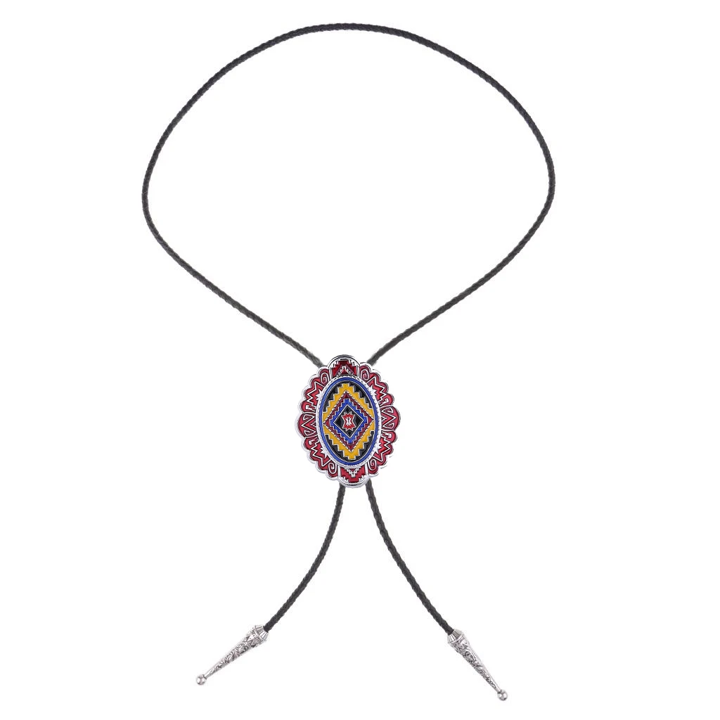 Natural Stone Scorpion Bolo Tie for Man Indian Cowboy Western Cowgirl Leather Rope Zinc Alloy Necktie