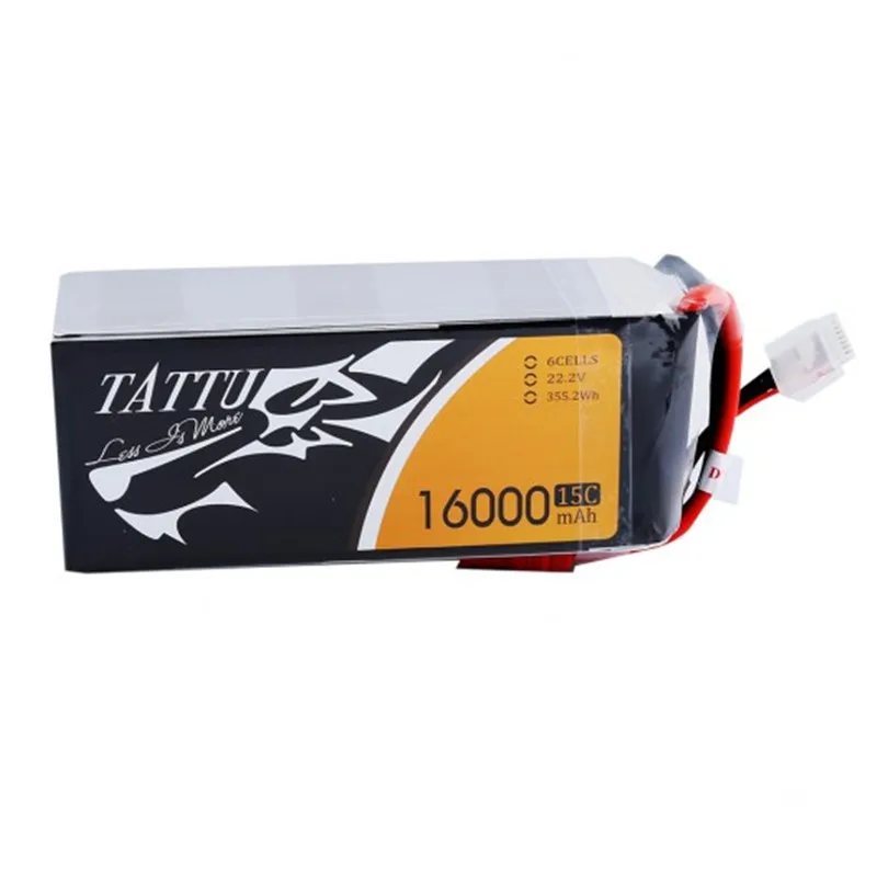 TATTU 16000mAh 15C 22.2v Lipo Battery Pack for Big Load Multirotor and most Agricultral Plant Protection Drone