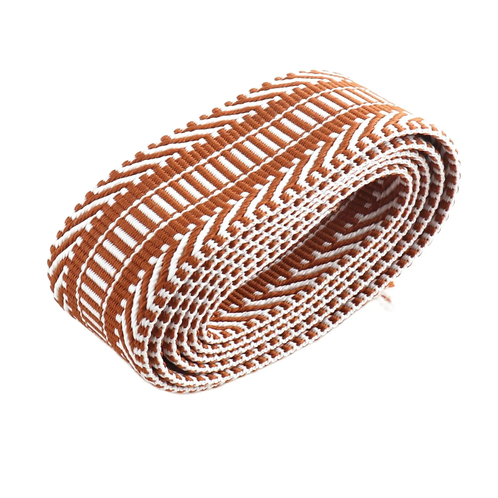 10 yards 38mm Brown Webbing Striped Webbing  Leash purse hand bag handbag supplies striped  ribbon jacquard ribbon purse straps