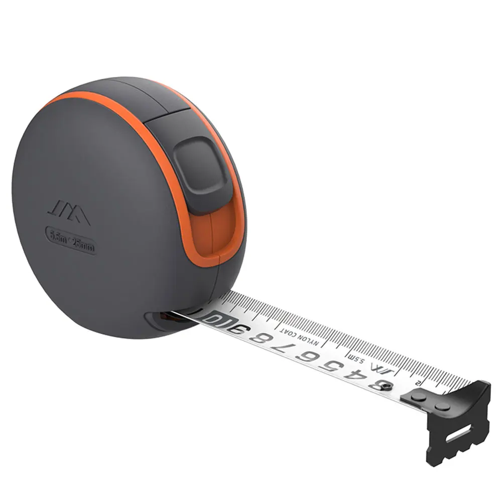 JIMI HOME 5.5 متر/3.5 متر السيارات الذاتي قفل المحمولة شريط القياس المغلفة الشريط حاكم مع زر الفرامل ارتداء مقاومة الصلب أشرطة القياس