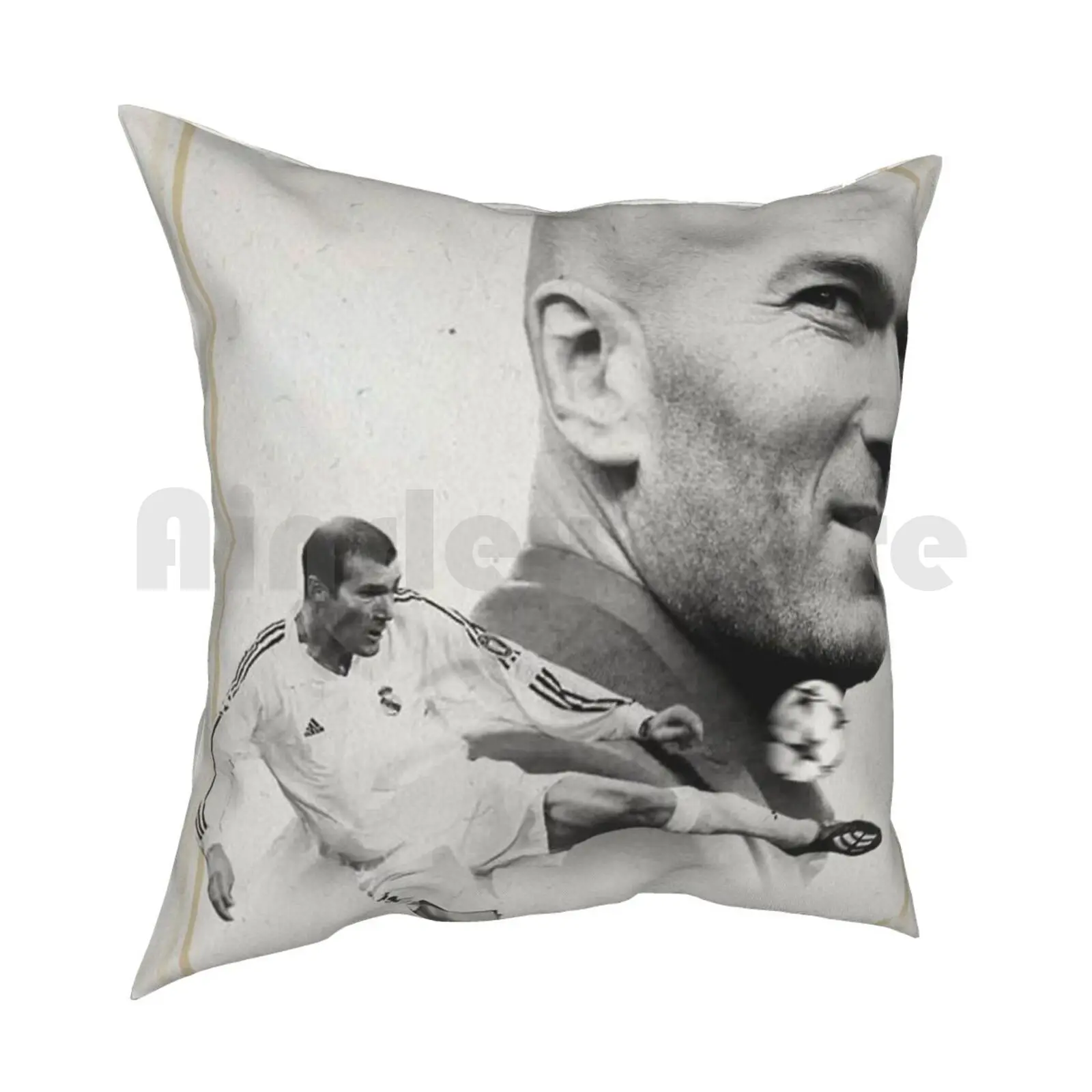 Zidane Pillow Case Printed Home Soft DIY Pillow cover Zinedinezidane Zidane France Soccer Football Sports Ball Goal Game