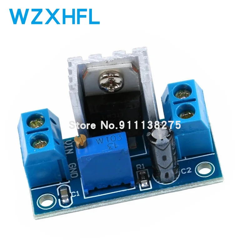 LM317 DC-DC Converter Buck Step Down Printplaat Module Lineaire Regulator LM317 Verstelbare Voltage Regulator Voeding