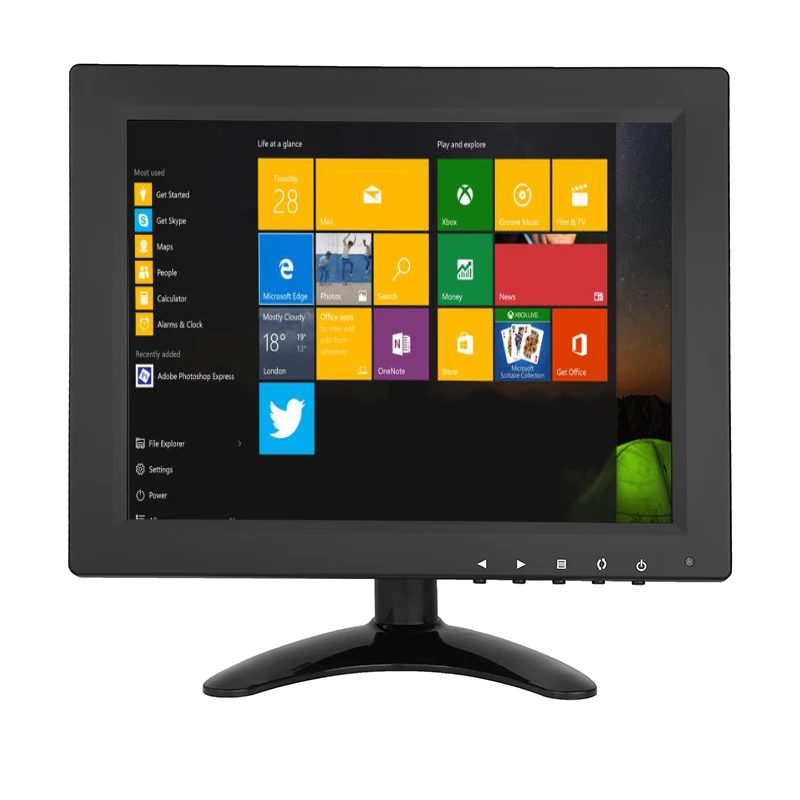 ZHIXIANDA 9.7 Inch 4:3 Plastic Desktop Monitor IPS HD Screen Monitor HDMI VGA Monitor with Multi Interface For Security