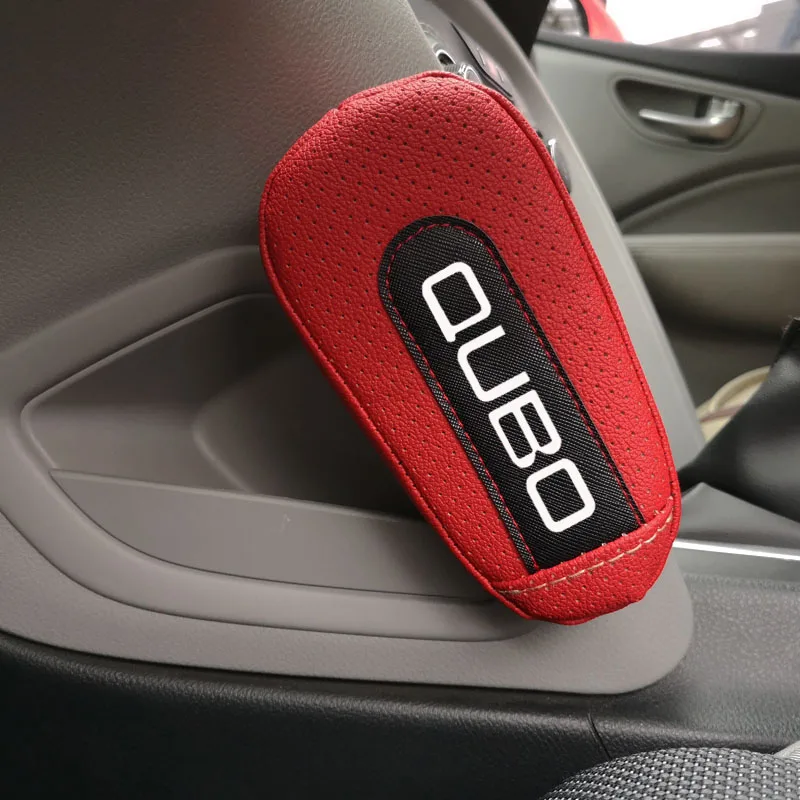 Leather Thigh Support Knee Pad Car Door armrest pad Interior Car Accessories For Fiat Qubo