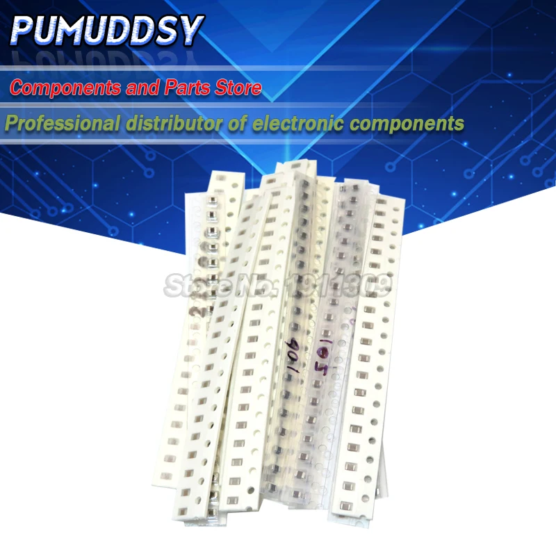 16values*20pcs=320PCS 0805 SMD Capacitor assorted kit 10PF-22UF Samples kit