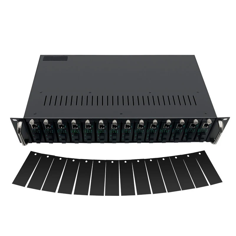 14-slot transceiver frame 1.25G SC/PC EPON optical interface ftth optical module 19inch 2U fibre optique Media Converter Rack