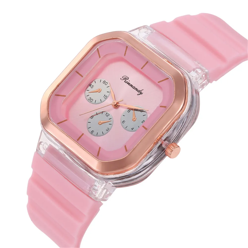 Black Women Fashion Luxury Brand Watches Simple Square Ladies Wristwatches Drop Shipping Silicone Strap Female Watch Clock