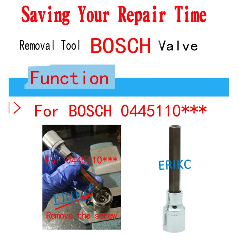 ERIKC Injector Disassembly Dismounting Repair Kit and Installation Injection Tool for Bosch Denso Siemens Piezo Nozzle Injector