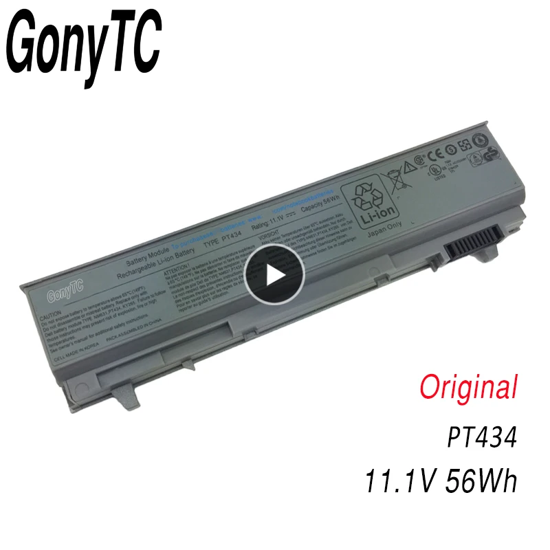 PT434 Laptop Battery For DELL Latitude E6410 E6510 E6400 E6500 M2400 M4400 M6400 W1193 KY477 U844G