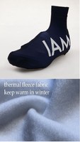 WINTER FLEECE 2015 IAM TEAM BLUE Cycling Shoe Cover Sneaker Overshoes Lycra Road Bicycle Bike MTB Cycling Shoe Cover