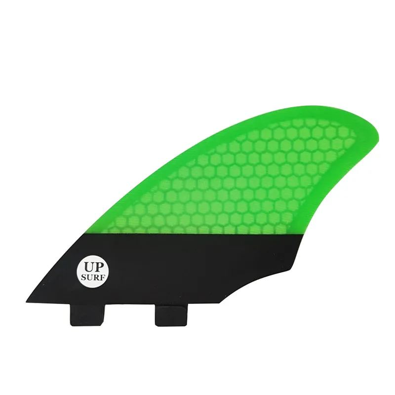 Surfboard Double Tabs Fin Black With Green ColorKeel Fin Twin Fins In Surfing KEEL fins Surf Water Sport Surf Accessories upsurf