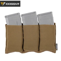 IDOGEAR Tactical 5.56 Mag Pouch Fast Draw MOLLE Mag Pouch Carrier Triple Open Top 3555