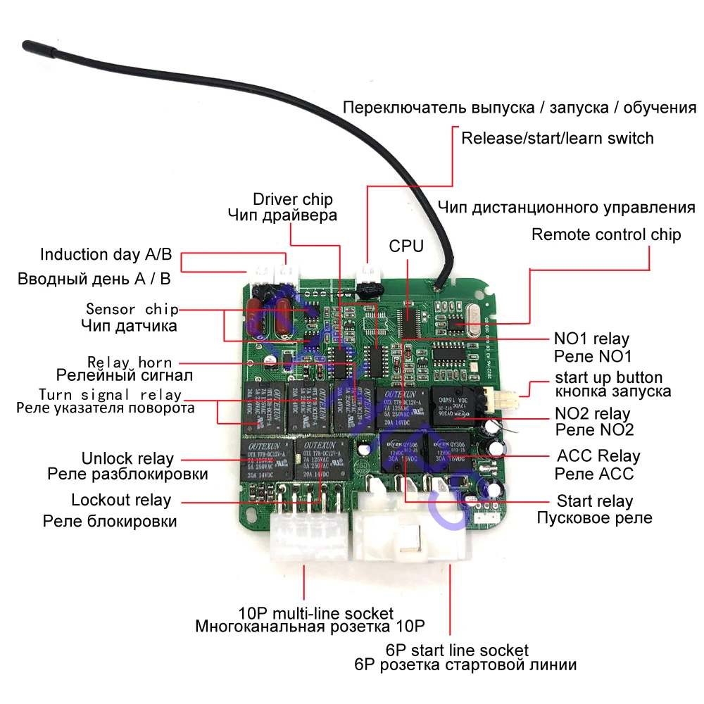 APP control automatic start and stop keyless entry system, engine start alarm system, one key start auto parts