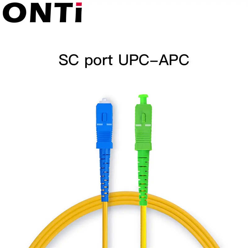 Onti 1-10 stücke sc apc zu sc upc simplex 2,0mm pvc single mode faser patch kabel jumper faser patch kabel fibra optica