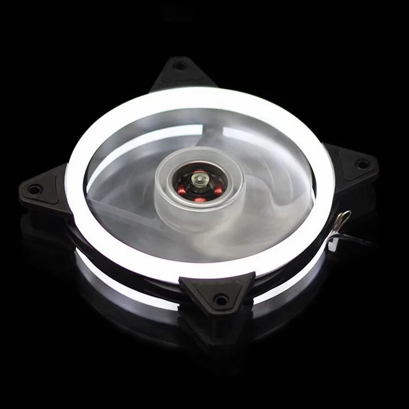 Colorful Flash LED Case Fan 120mm Silent Sleeve Bearing 4pin 3pin Desktop PC Computer Cooling CPU Radiators