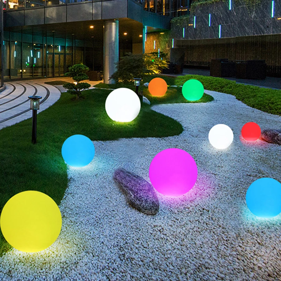 LED Beach Ball Floating Toys Lamp 16 Colors Glow Inflatable Ball Light With Remote Outdoor Garden Patio Xmas Globe Ball Light