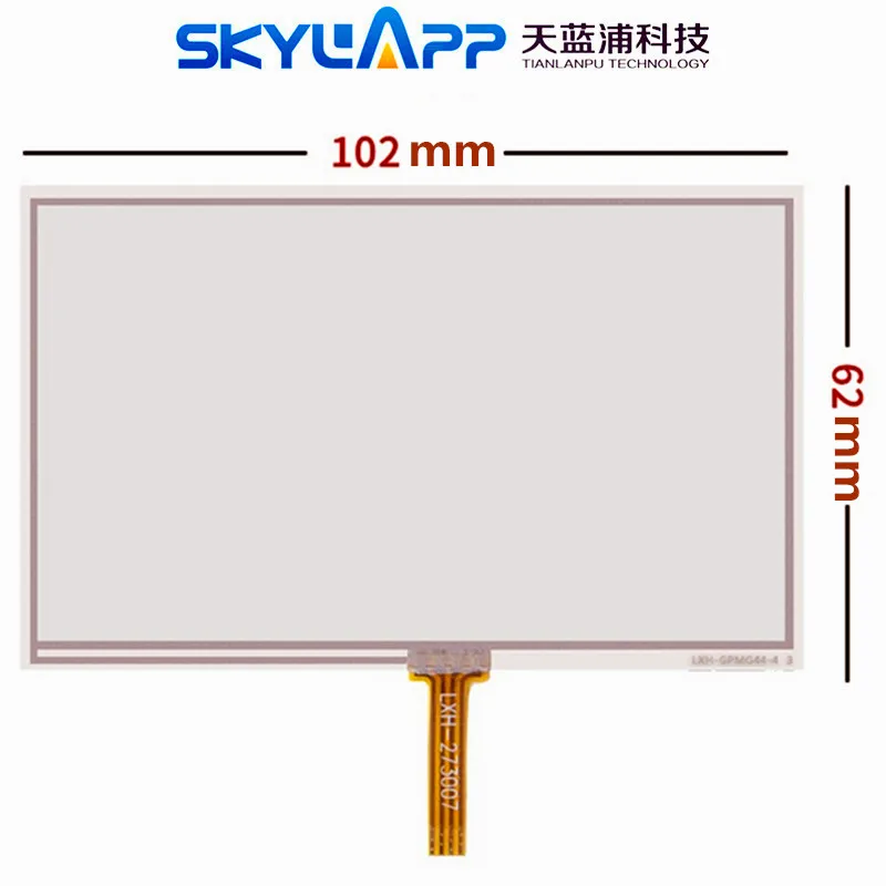 Touch Screen Digitizer Panel Glass, GPS Navigator, 4.3''inch, 105mm * 62mm, HSD043I9W1-A00, 105x65mm, New