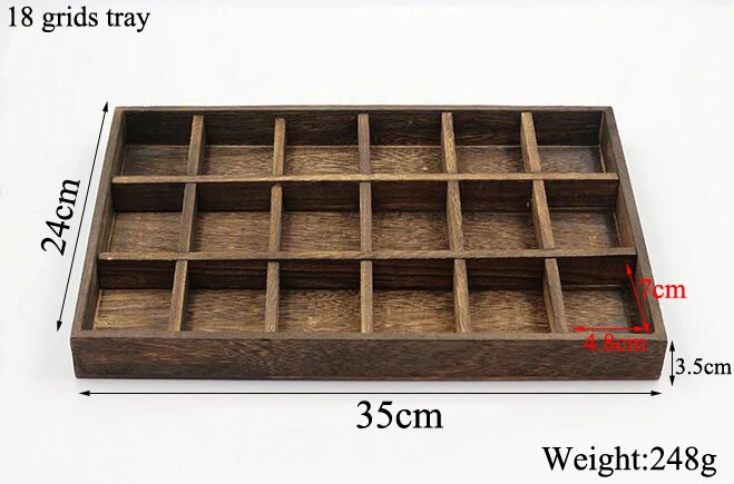 High Level  Wooden Jewelry Tray Jewelry Organizer  Bangle  Earrings Bracelets Choker Necklaces Pendants Storage Vintage Plate