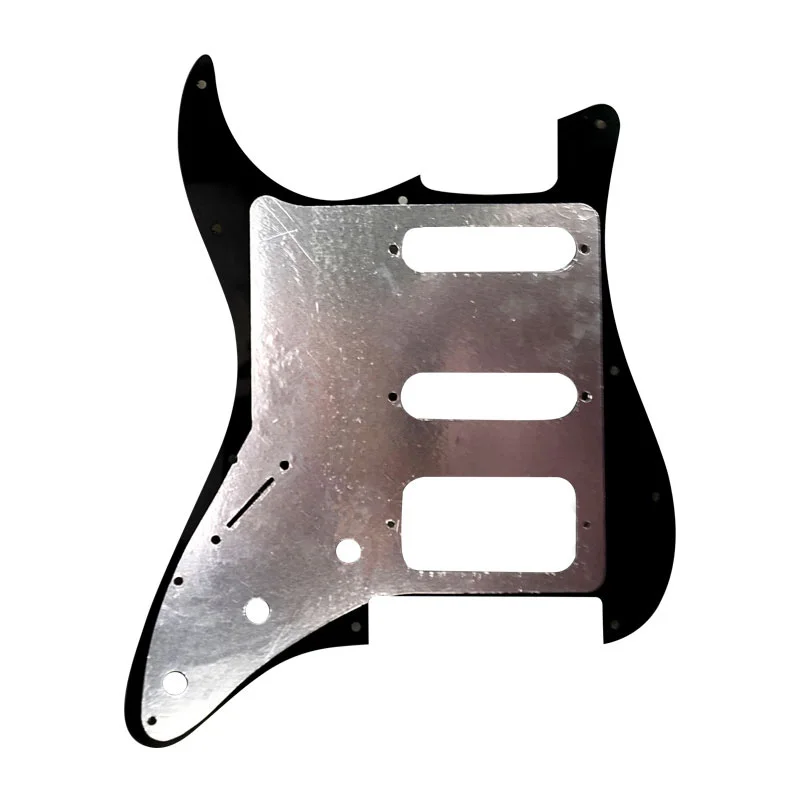 Pleroo – Pickguard de guitare personnalisé, 11 trous Strat avec F Rose Tremolo Bridge Humbucker simple HSS plaque à gratter