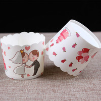15pcs Wedding Design Food Grade Paper Cupcake Tools Pack Baking Mold Candy Cups Cake Muffin Case Wrapper