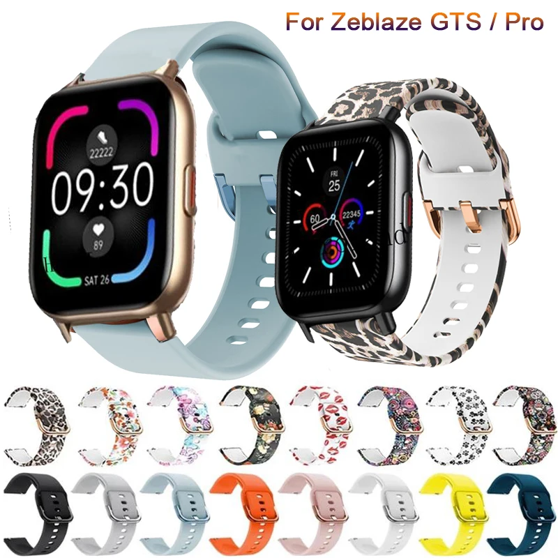 20mm Band Silicone Straps For Zeblaze GTS / Pro Smart Wristband Bracelet For Huami Zepp E WristStrap For Amazfit GTS 2 2e Correa