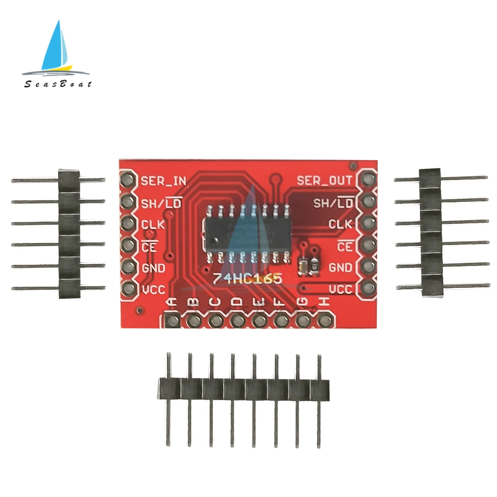 SN74HC165 DC2-6V Conversion Module Shift-In Breakout Parallel to Serial Data Conversion Board 0.1" Pitch Head Conversion Module